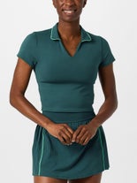 New Balance Wms Summer Tournament Polo Green S