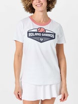 Roland Garros Women's Graphic T-Shirt White L