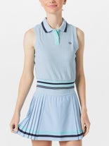 Sergio Tacchini Wms Fall Noale Crop Polo Blue L