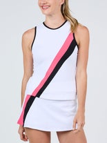 Sofibella Wms Amore Mio Stripe Tank White XL