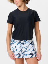 Sofibella Wms Electric Blue Magic Mesh Top Black XS