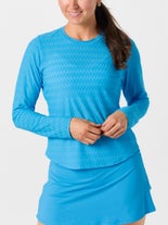 Sofibella Wms Electric Blue Long Sleeve Blue XS