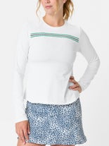 Sofibella Women's Green Spirit Long Sleeve White XL