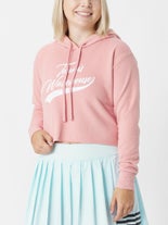 Tennis Warehouse Wms Crop Hoodie Desert Pink XL