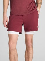 Wilson Men's Clay Volley 6" Short Cranberry XXL