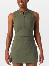 Recess Women's Clarkson Crop Tank - Olive