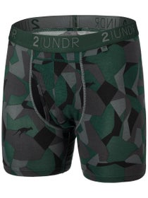 2UNDR Men's Swing Shift 6" Boxer Brief- Forest Camo