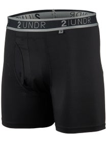 2UNDR Men's Sport Shift 6" Boxer Brief - Black