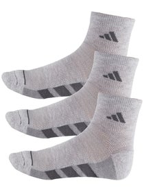 adidas Men's All Day Training 3-Pack Quarter Sock Grey