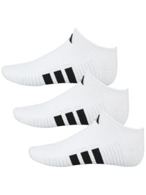 adidas Men's Cushioned 4.0 3-Pack No Show Socks White
