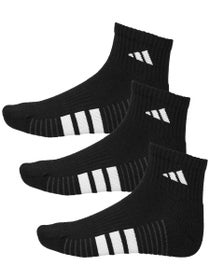 adidas Men's Cushioned 4.0 3-Pack Quarter Socks Black