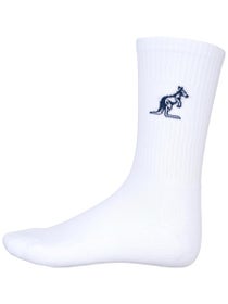 Australian Men's Crew Player Socks White