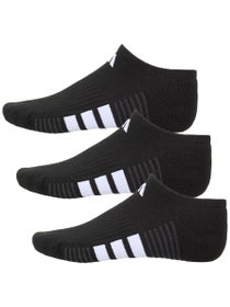 adidas Women's Cushioned 4.0 3-Pack No Show Socks Black