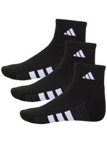 adidas Women's Cushioned 4.0 3-Pack Quarter Socks Black