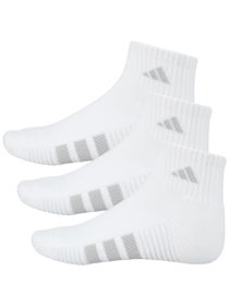 adidas Women's Cushioned 4.0 3-Pack Quarter Socks White