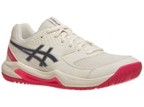 Asics Gel Dedicate 8 Cream/Dk Cobalt Women's Shoes