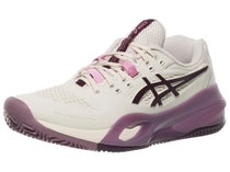 Asics Gel Resolution X Clay Oat/Aubergine Women's Shoes