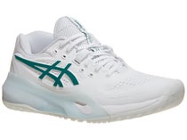 Asics Gel Resolution X White/Green Wom's Shoes
