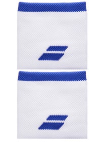 Babolat Singlewide Wristbands White/Blue