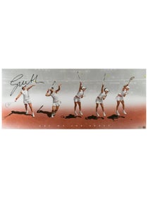 Iga Swiatek Autographed "Art of the Serve" 36x15