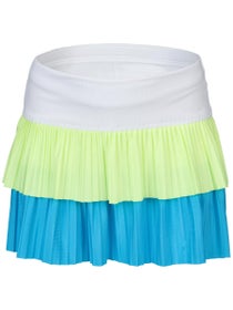 Lucky In Love Girl's Doubles Pleat Skirt - Blue
