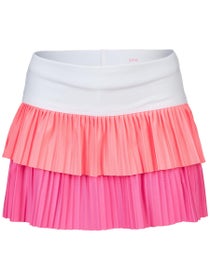 Lucky In Love Girl's Doubles Pleat Skirt - Taffy Pink