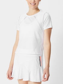 Lucky in Love Women's Core Mixed Up High-Low Top -White