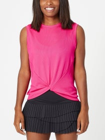 Lucky in Love Women's Core Twist Front Tank - Pink