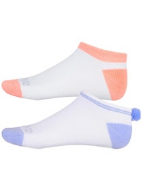 Lucky In Love Wmn Lavender Low Cut Sock Size 4-10 Multi