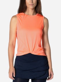 Lucky In Love Women's Lavender Love Twist Front Tank