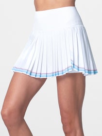 Lucky In Love Women's Linen Streak Pleat Skirt