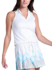 Lucky in Love Women's Lavish Lane Pinstripe Polo Tank
