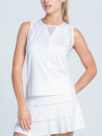 Lucky In Love Women's Shibori Lace Chevron Tank