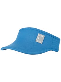Lucky in Love Women's Stretch Visor - Caribbean Blue