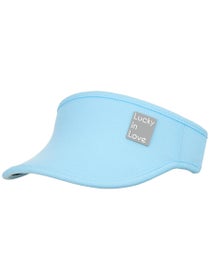 Lucky in Love Women's Stretch Visor - Cool Blue