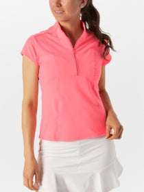 Lucky In Love Women's Sunset Spin Zip Top