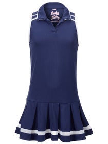 Lucky in Love Girl's Core It's A Win Dress - Navy