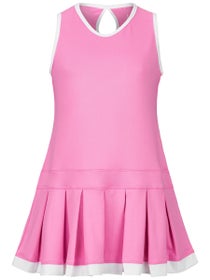 Li Mi Girl's Rose Cottage Courts Keyhole Pleat Dress