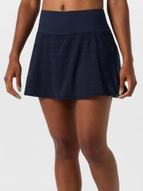 LIJA Women's Club Vibes Patina Laser Cut Skirt