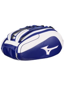 Mizuno Tour Staff 10 Pack Racquet Bag White/Blue