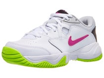 Nike Court Jr Lite White/Fuchsia/Lime Junior Shoes