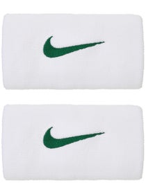 Nike Summer Premier Doublewide Wristband Wh/Gorge Green