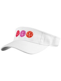 PB&Jelly Pickleball Visor White/Pink