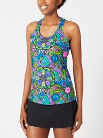 Pickleball Bella Women's Racerback Tank - Groovy