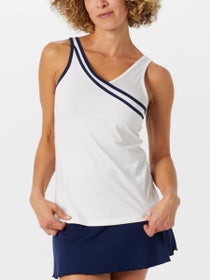 Sofibella Women's Aurora Sky Asymmetrical Strap Tank