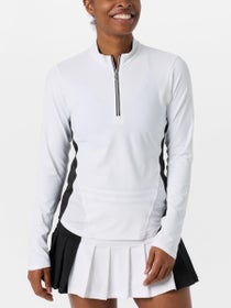 Sofibella Women's Monochrome Half Zip Long Sleeve