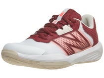 New Balance WC 696v6 D White/Burgundy Women's Shoe
