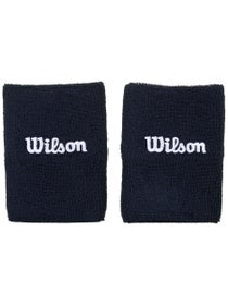 Wilson Core Doublewide Wristbands - White