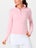 BloqUV Women's Half Zip Top Tickle Me Pink XS