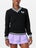 Bubble Wms Hatton Crossed Racquets Sweater Black XS